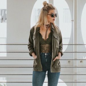 Topshop Lace body suit worn once in this photo